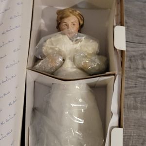 Danbury Mint Prom Dress Porcelain Doll Vintage 16”